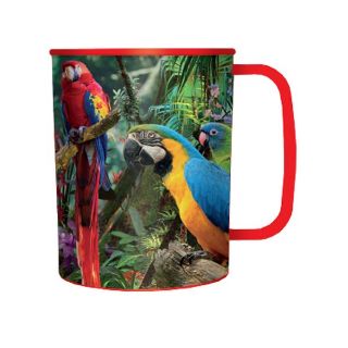 Obrázek z Hrnek 3D plast - papoušci, 300ml (5) 